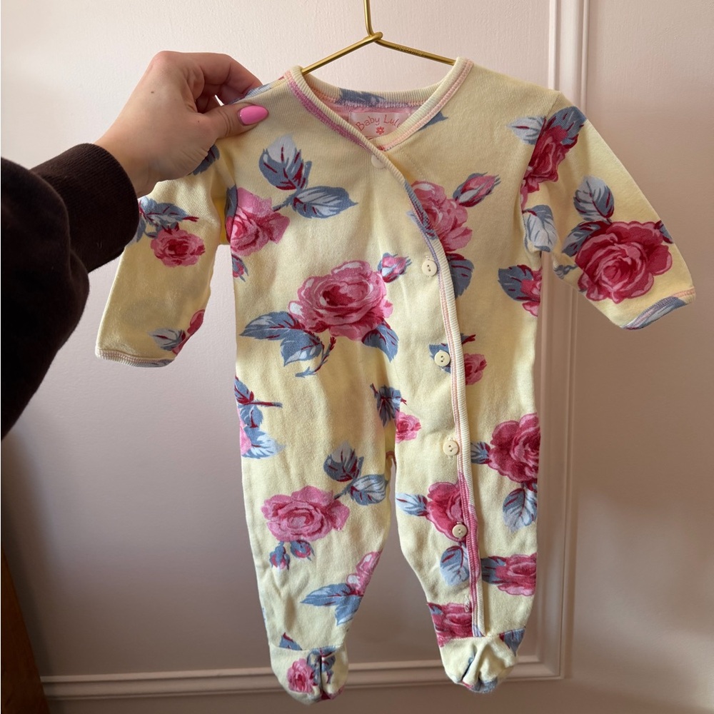 vintage baby lulu one piece romper/sleeper